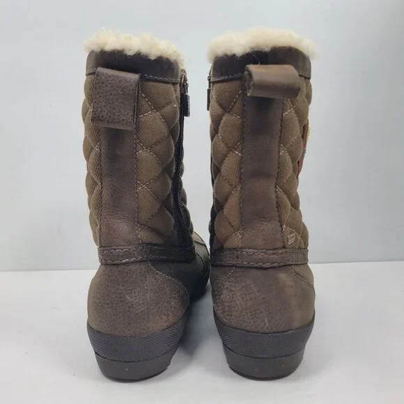 UGG Women's Brown Bellegarde Winter Rain Boots S/N 1001731 US Size 8 - Picture 4 of 11